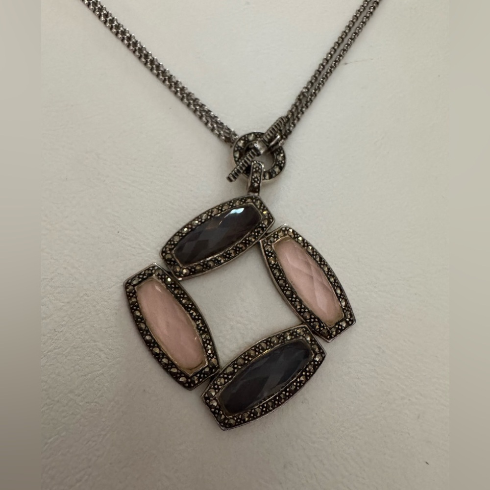 Unique Judith Jack Sterling Silver Necklace - Picture 2 of 5